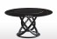 MM Newton Black Sintered Stone 1.5m Round Dining Table with Black Leg