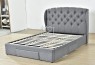 Henry Fabric Bed Frame Dark Grey with 3 Drawers