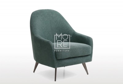 William Fabric Arm Chair Dark Green