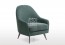 William Fabric Arm Chair Dark Green