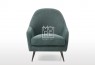 William Fabric Arm Chair Dark Green