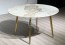 MM Pandora Sintered Stone 1.35m Round Dining Table with Gold Legs