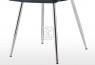 Fiore Faux Leather Black Dining Chair with Chrome Legs