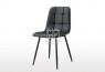 Fiore Black PU Leather Chair