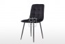 Fiore Black Velvet Chair