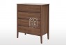 Levi Rubberwood Tallboy Walnut