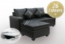 LG SB 3 Seater Chaise PU Leather Sofa Bed with Mattress (Custom Made)