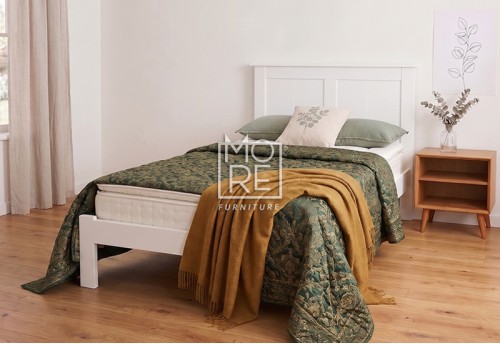 Elise Hardwood & MDF Bed Frame White