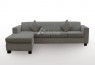 LG HB 4 Seater Chaise Fabric Sofa Bed with Foam (Sydney Custom Made)