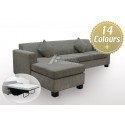 LG HB 4 Seater Chaise Fabric Sofa Bed with Mattress (Custom Made)
