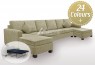 LG SB 6 Seater 2 Chaise Fabric Sofa Bed with Foam (Custom Made)