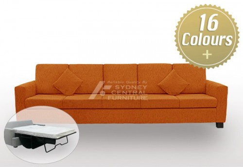 LG SB 5 Seater Fabric Sofa Bed with Mattress (Custom Made)