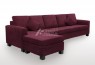 LG SB 5 Seater Chaise Fabric Sofa Bed with Mattress