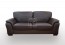 Botany 2.5 Seater PU Leather Sofa Brown