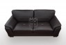 SCF Botany 2.5 Seater PU Leather Sofa Black