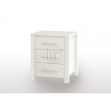 EVE CUE  Bedside Table White