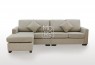 APT 4 Seater Chaise Fabric Taupe