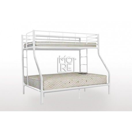 Bunk Bed Darwin Metal Single Top, White Double Bunk Bed Frame