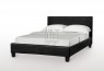 Monica Faux Leather Bed Frame Black