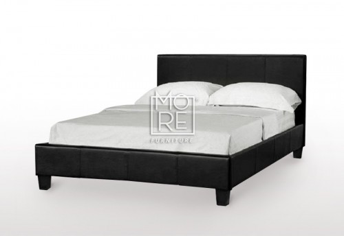 EVE LBD Faux Leather Bed Frame Black