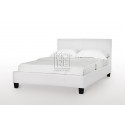 Monica Faux Leather Bed Frame White