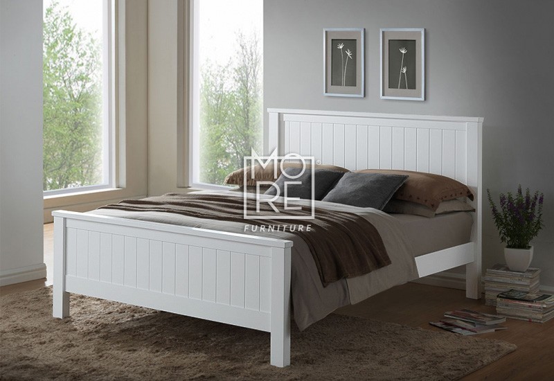 White Wooden Queen Bed Frame Australia - Hanaposy