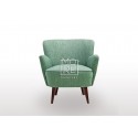 New Jersey Fabric Accent Chair Green-Grey