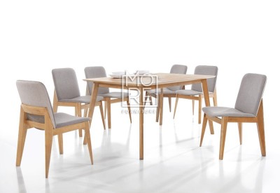 Harris 7Pce Extension Timber Dining Suite