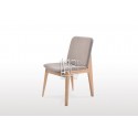 Harris Timber Fabric Dining Chair Grey