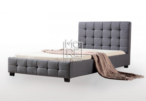 DB Luxury Fabric Bed Frame Grey